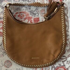 Michael Kors Brown Shoulder Bag with Gold Details. New but without tag.